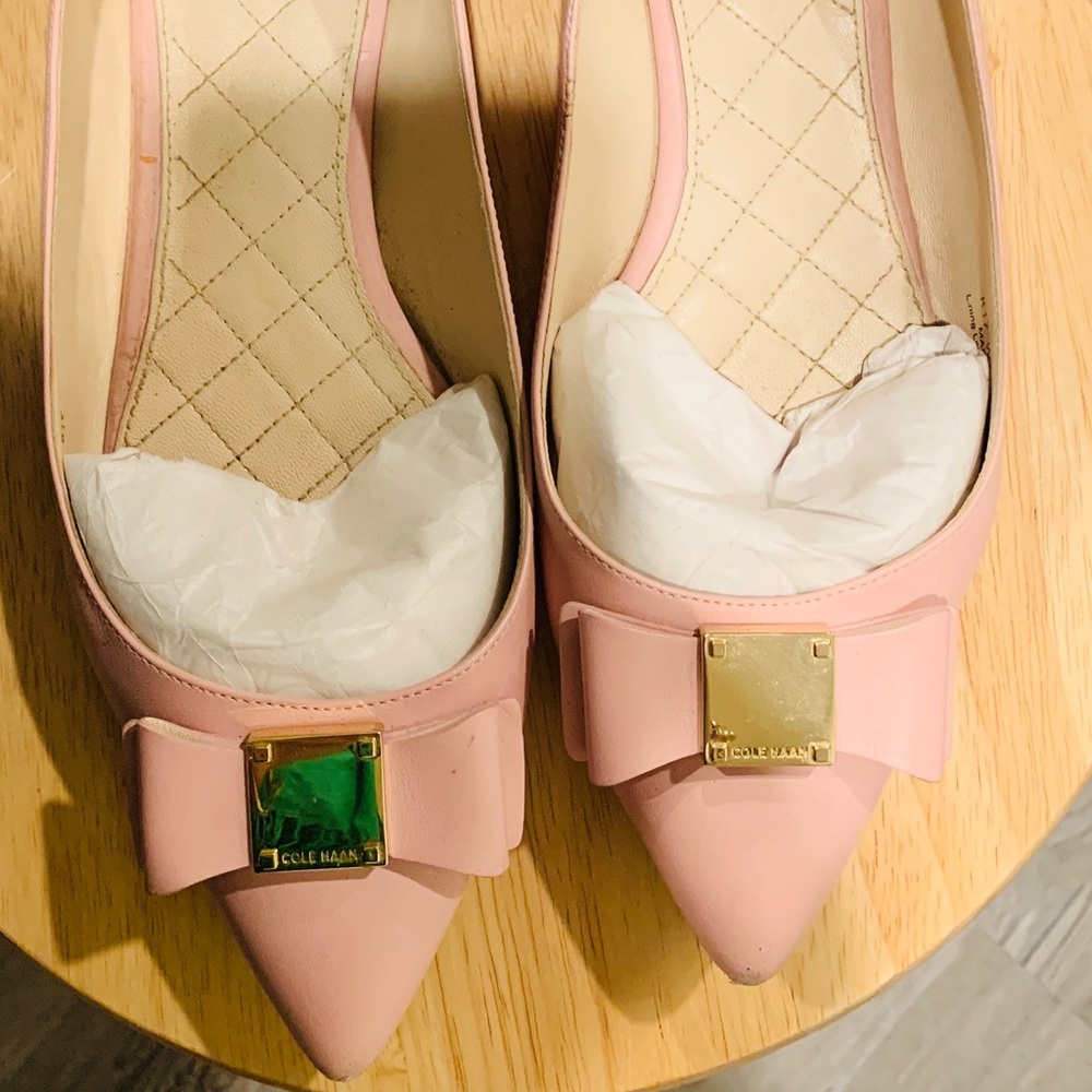 Cole Haan Rose Pink Pointed Flats size 8.5
